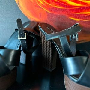 Chunky wooden heels from forever 21